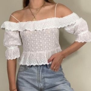 𝅺Zara off shoulder blouse